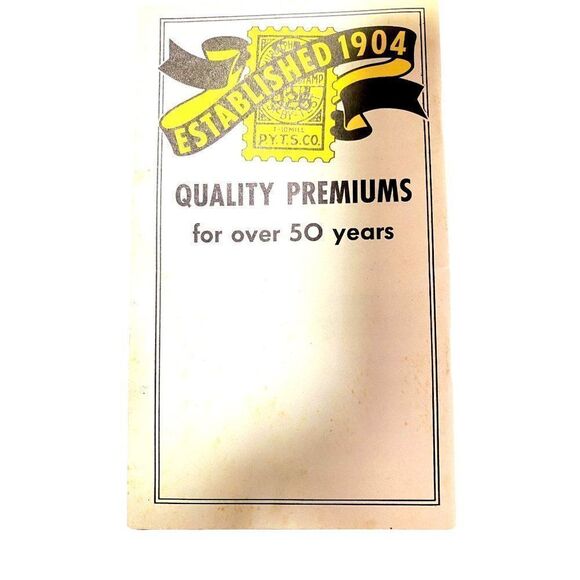 Vtg S&H Green Stamps Quick Saver Books 2 Full 10's & 50's Saver Folders Yellow - Picture 10 of 10